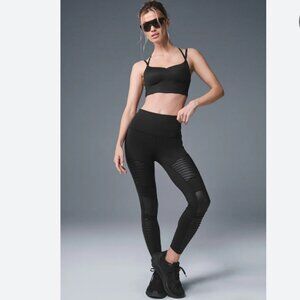 NWOT ALO  Yoga 7/8 High-Waist Moto Legging Black XS